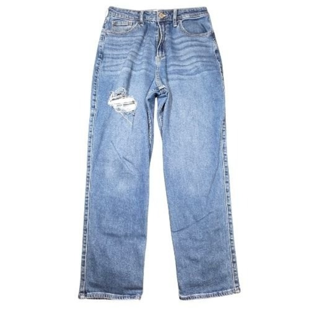 Hollister 7R 28x27 Curvy Ultra High Rise Vintage Straight Stretch Med Wash Jeans
